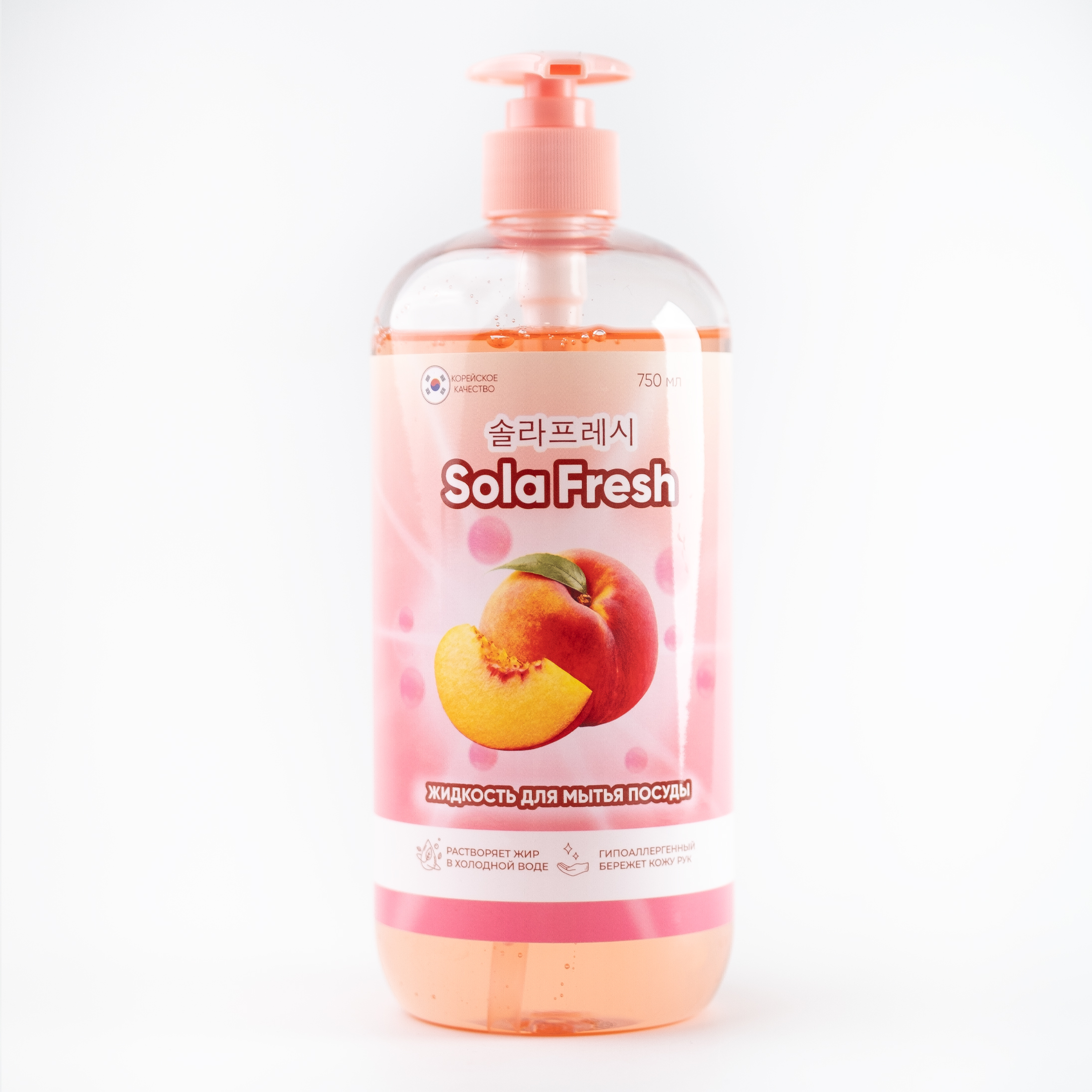 Жидкость для мытья посуды Sola Fresh «Персик»