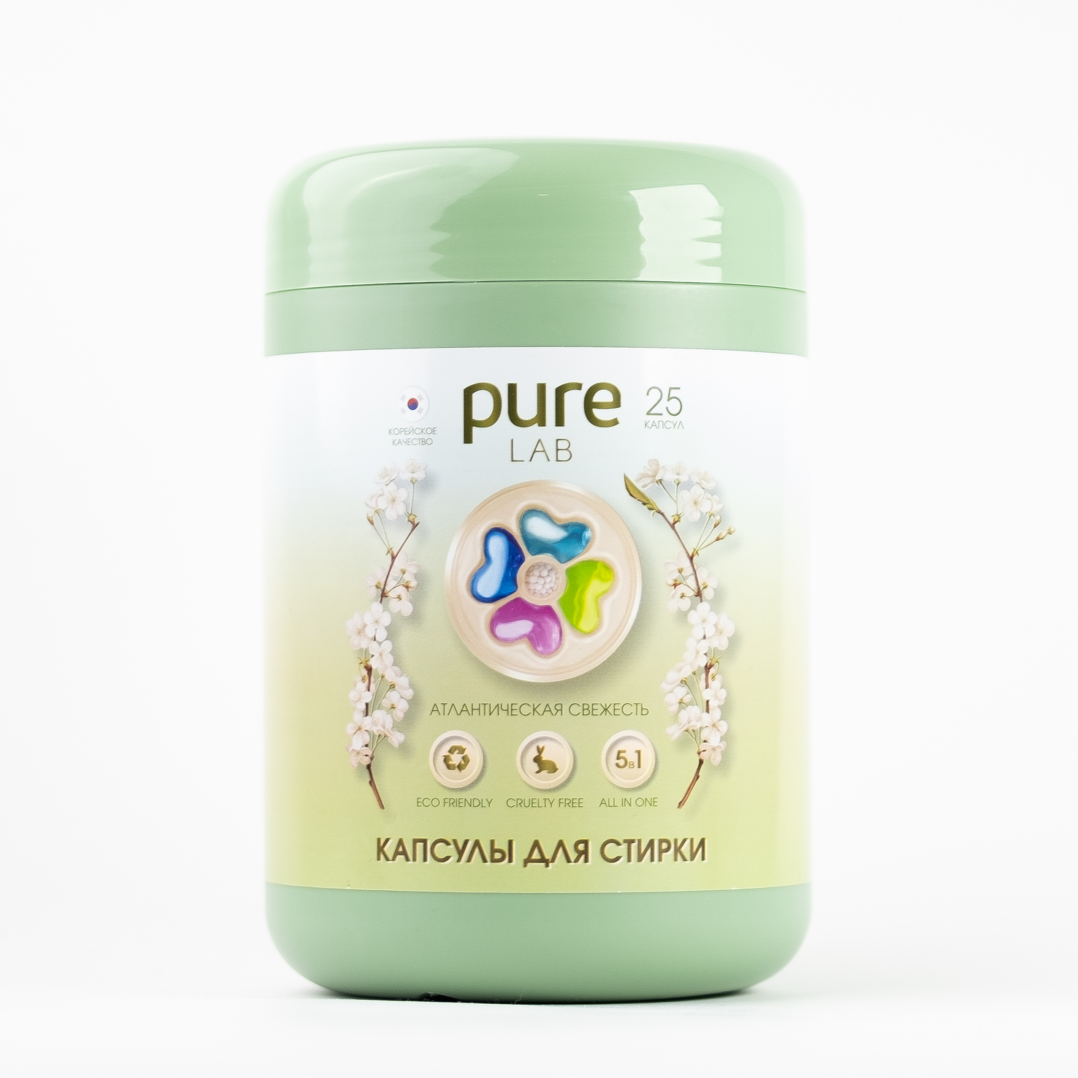 Капсулы для стирки Pure Lab атлантическая свежесть 25шт.