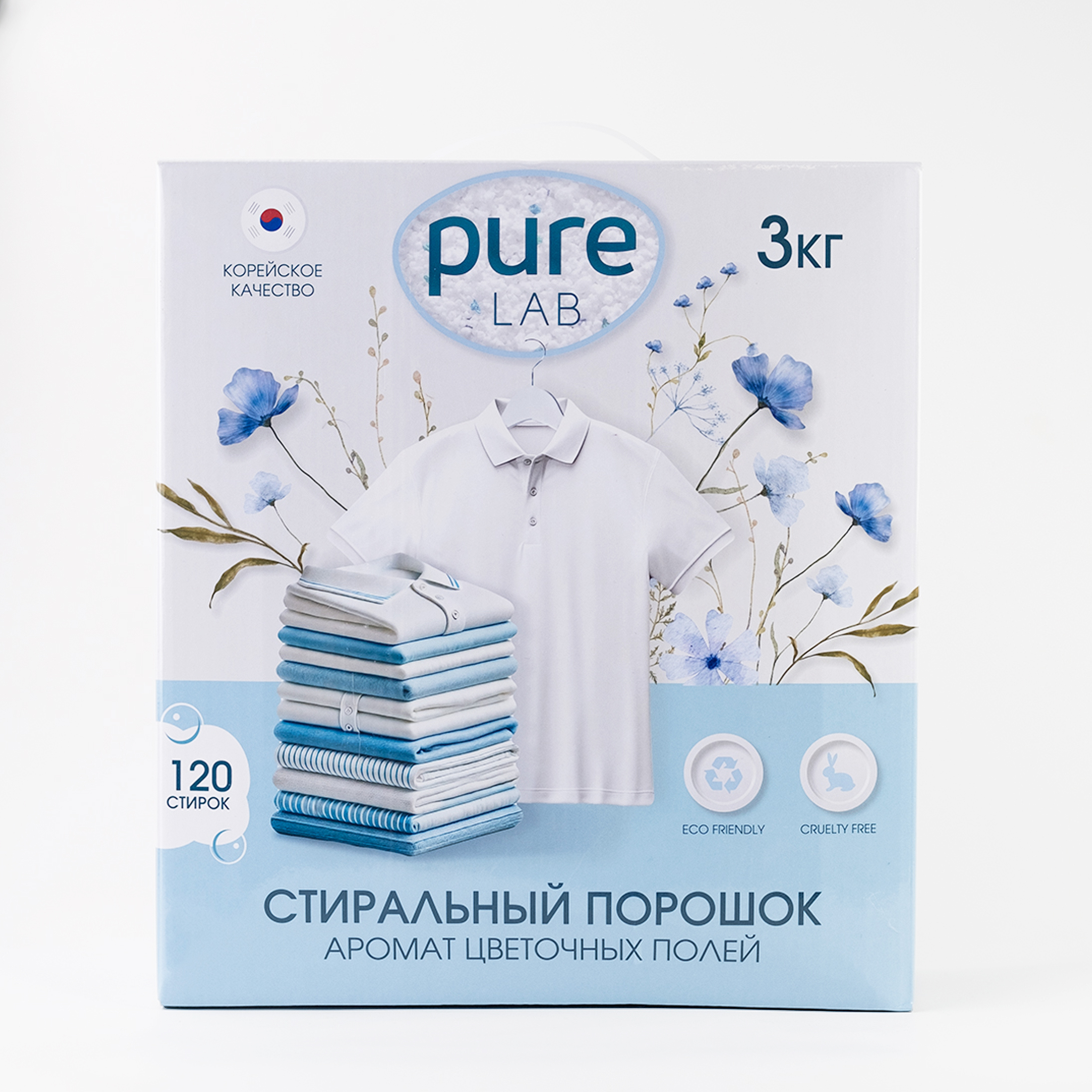 Стиральный порошок универсальный Pure Lab аромат цветочных полей 3кг